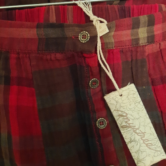 Mystree Long Plaid Skirt - Picture 6 of 8